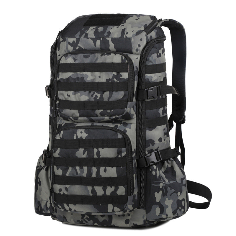 Tactical Camo Exploration Backpack Bowlift