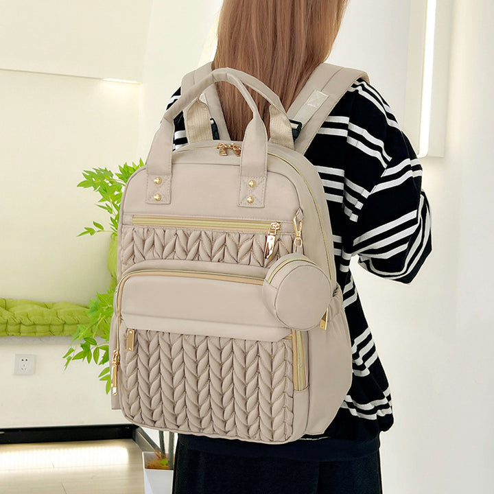 Fashionable backpack with practical compartment system Bowlift