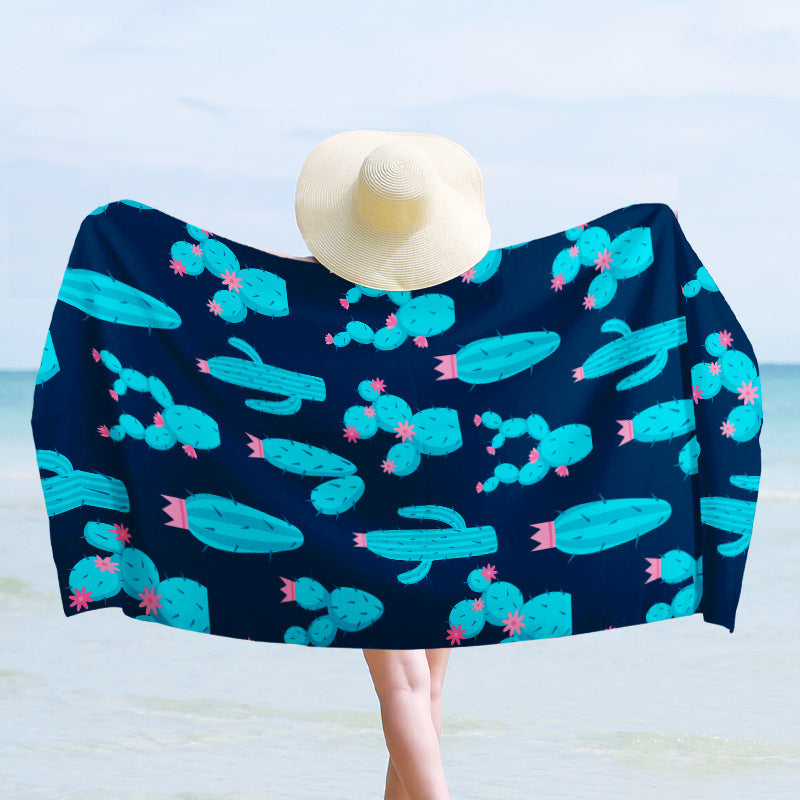 Luxury beach towel with dynamic wave design Bowlift
