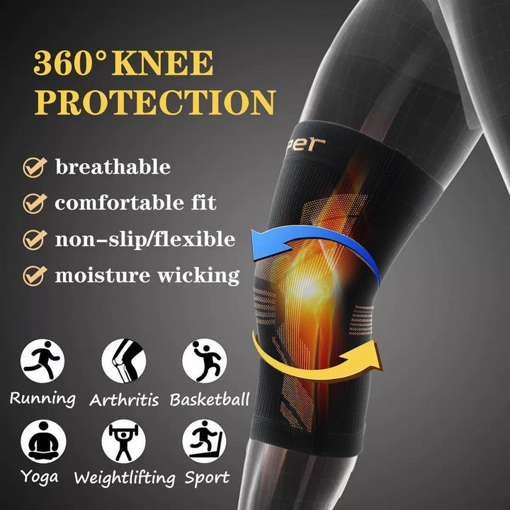 Copper Infused Compression Knee Sleeve Bowlift