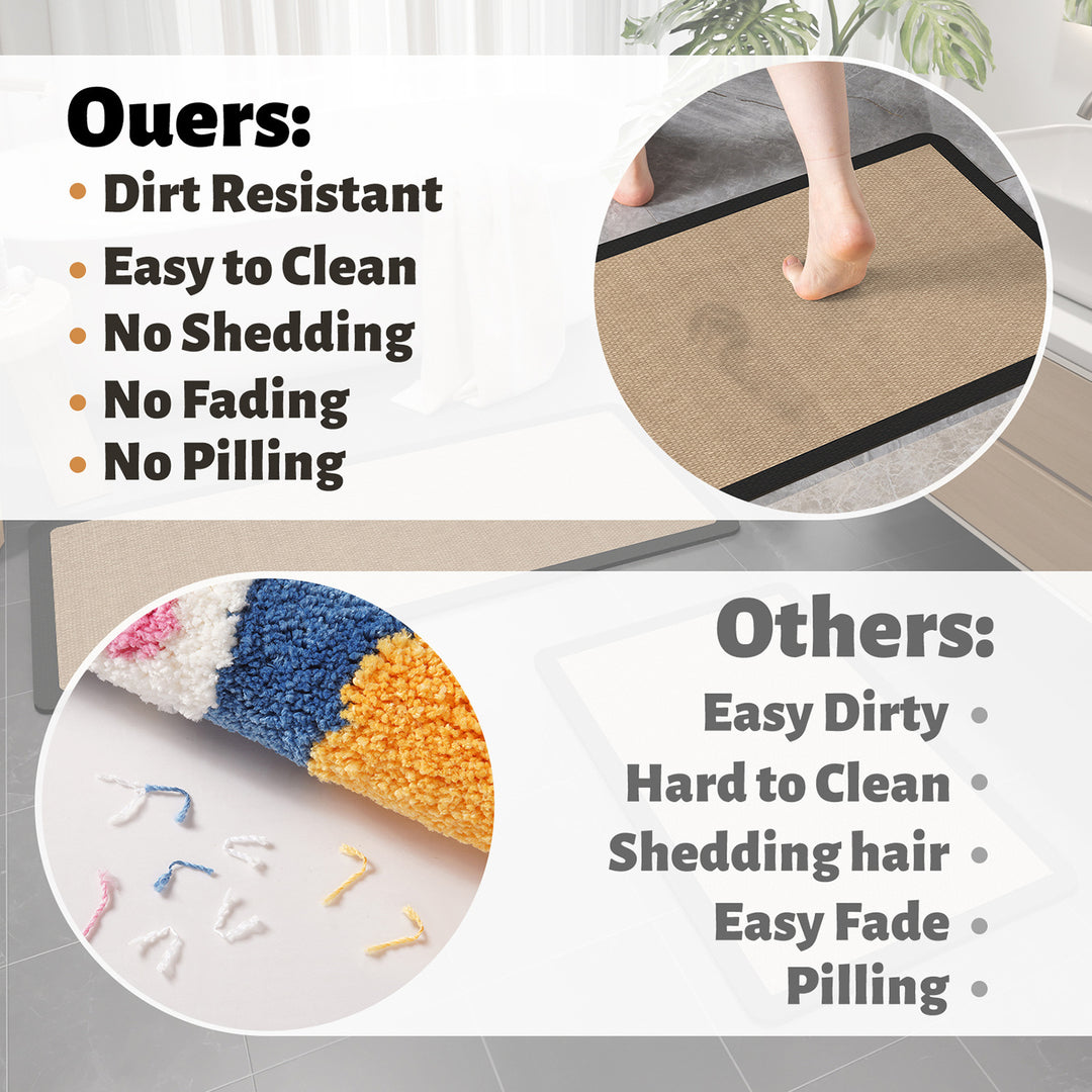 Modern Textured Bath Mat Bowlift