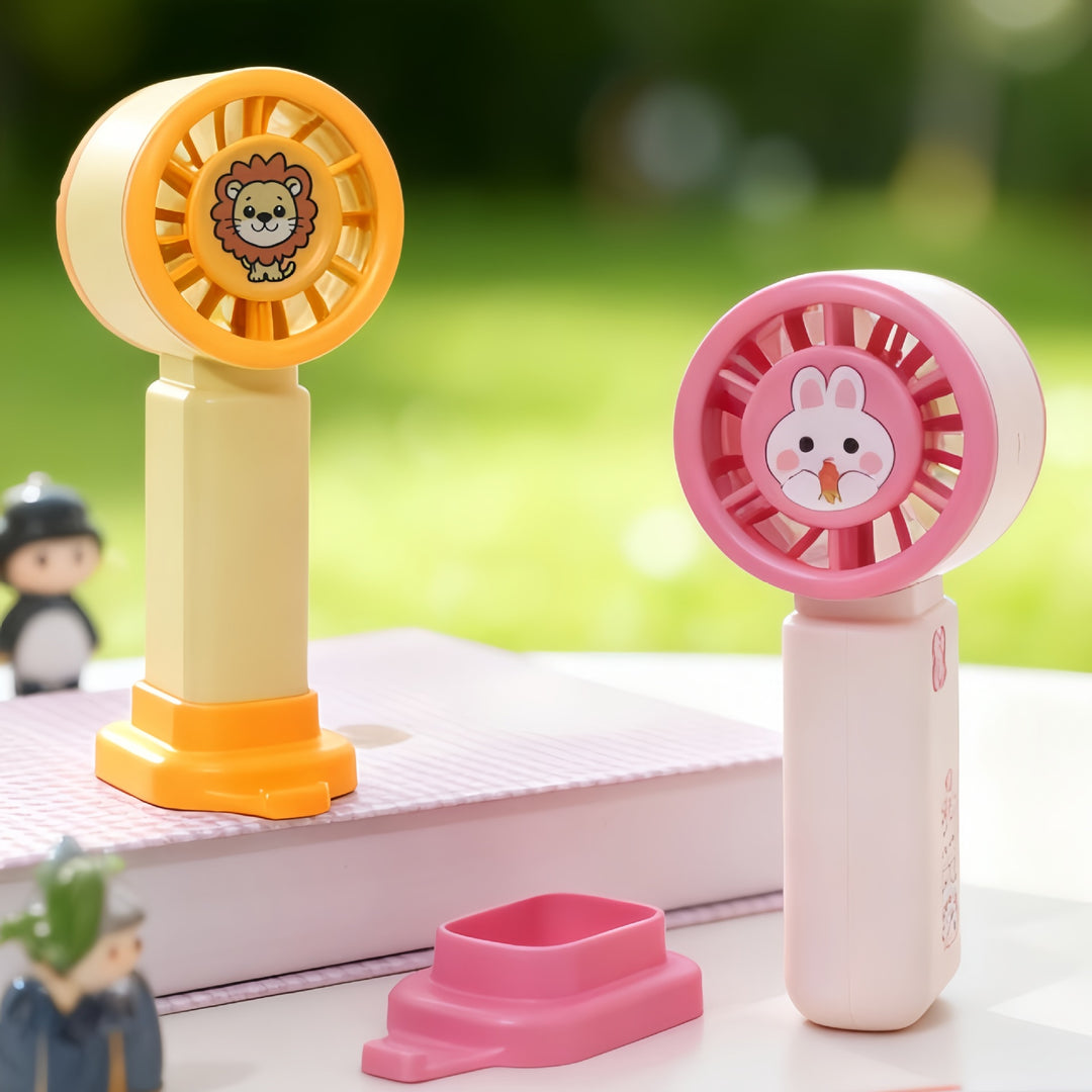 Ladies portable mini hand fan in cute bunny design Bowlift