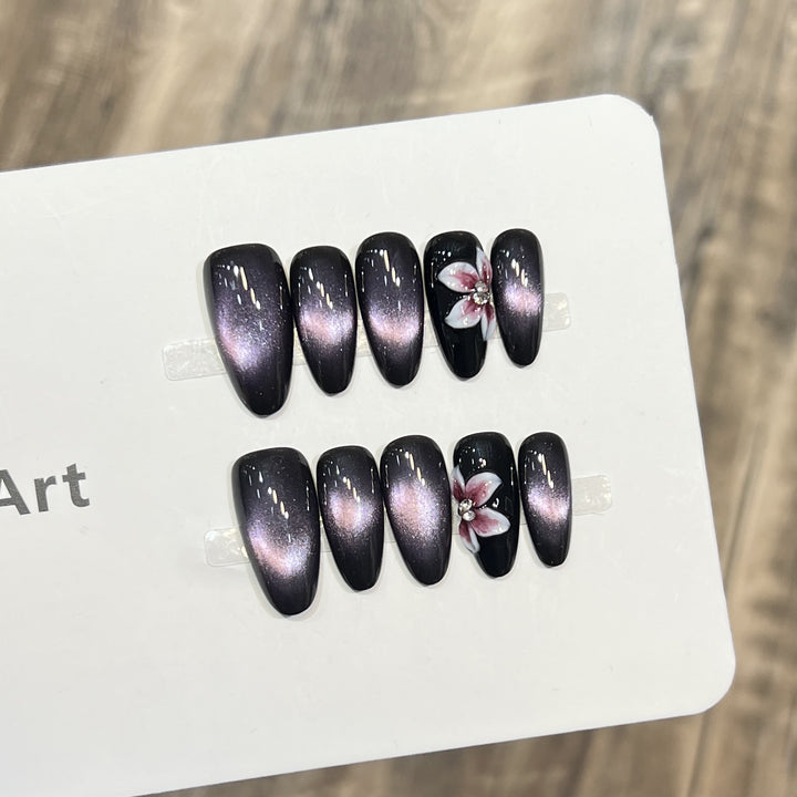 Elegant Ombre Stiletto Press-On Nail Design Bowlift