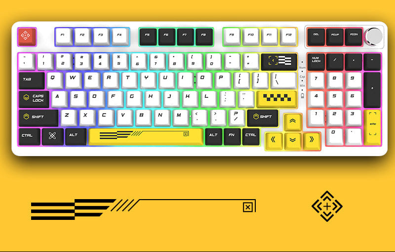 RGB Mechanical Gaming Keyboard with Hot-Swap Capability Bowlift