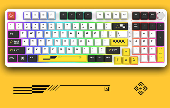 RGB Mechanical Gaming Keyboard with Hot-Swap Capability Bowlift