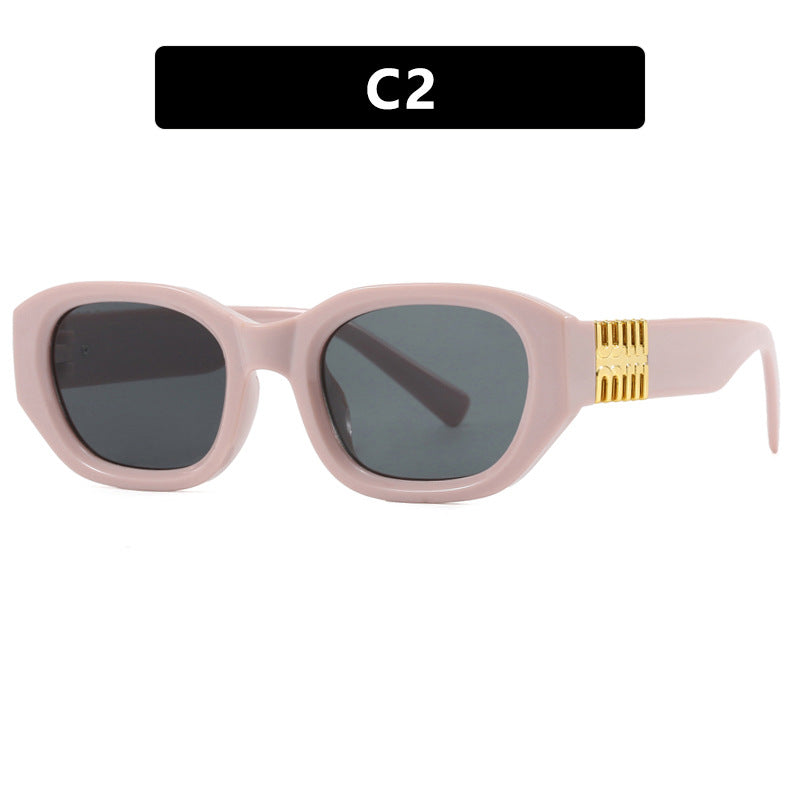 Women's fashionable sunglasses with unique, geometric design and elegant accents Bowlift