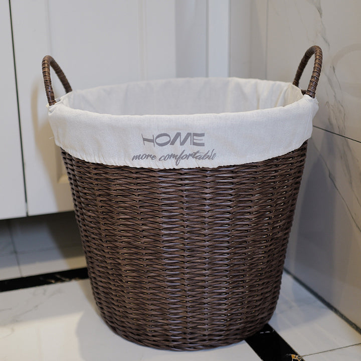 Washing Basket Set Made of Woven Material Bowlift