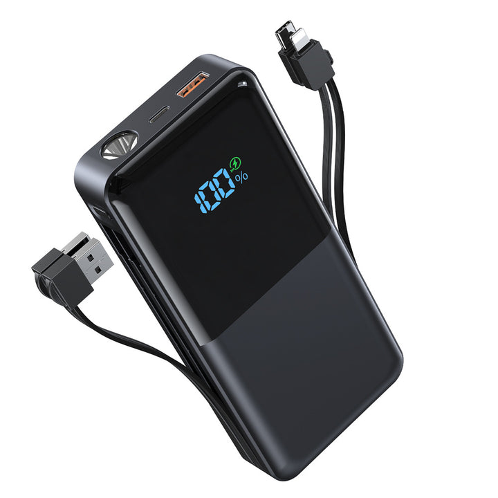 Portable power bank with integrated LED display and fast charging function Bowlift