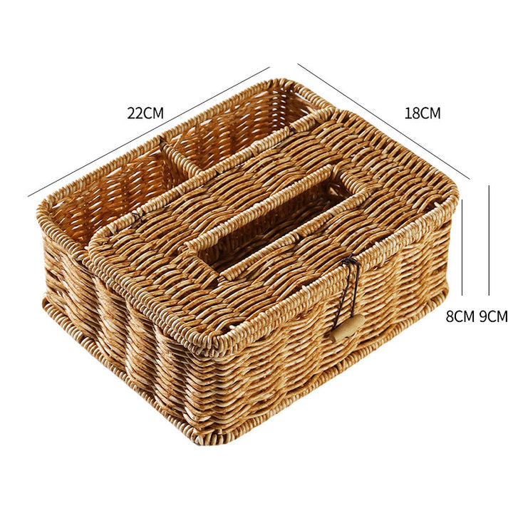 Handwoven Multi-Compartment Storage Caddy Bowlift