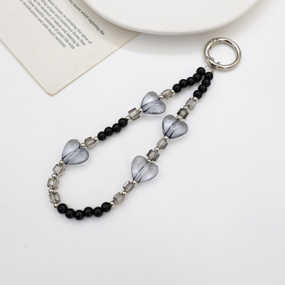Beaded Eyewear Chain with Stylish Checker Design Bowlift