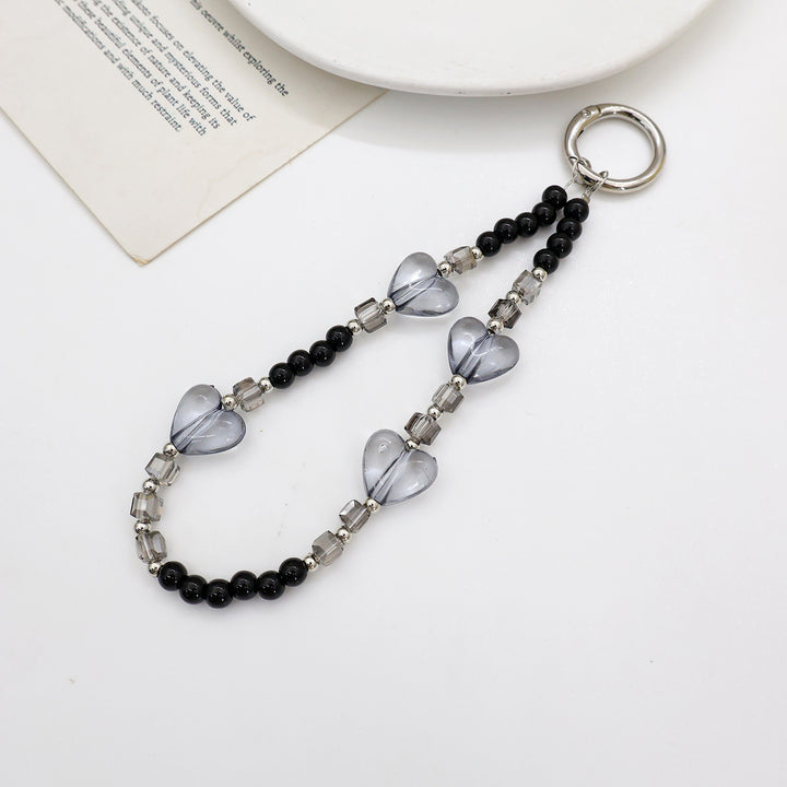 Beaded Eyewear Chain with Stylish Checker Design Bowlift