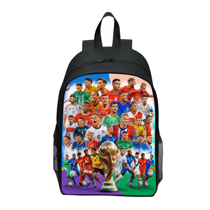 Backpack with Striking Sports Motif Bowlift