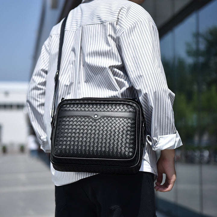 Stylish and Practical Briefcase with Braided Design Bowlift