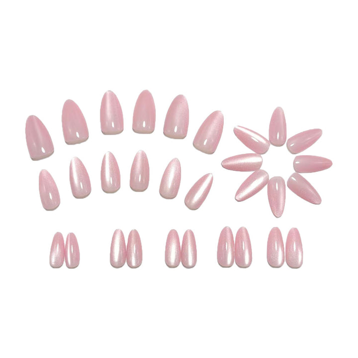 Artificial nails with elegant high gloss and pointed design Bowlift