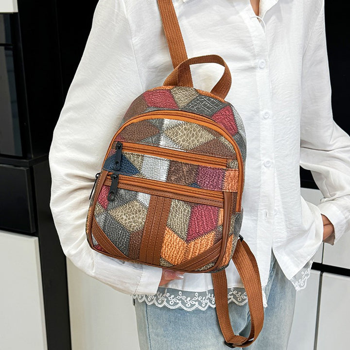 Stylish Geometric Patterned Mini Backpack Bowlift