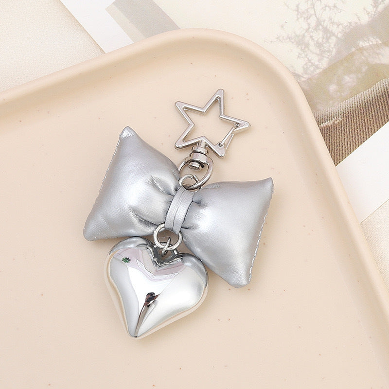 Cute Bow and Heart Keychain Bowlift