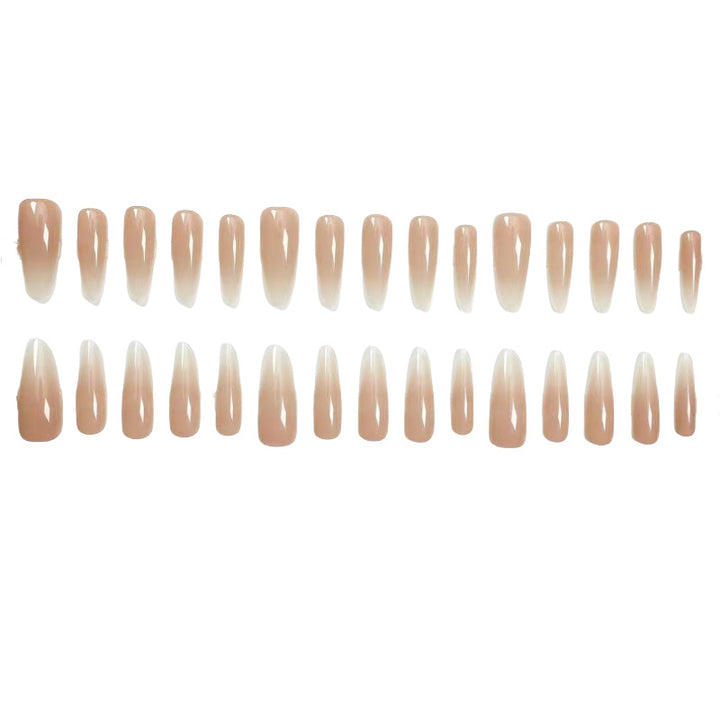 Elegant Artificial Nails with Fashionable Ombre Effect Bowlift