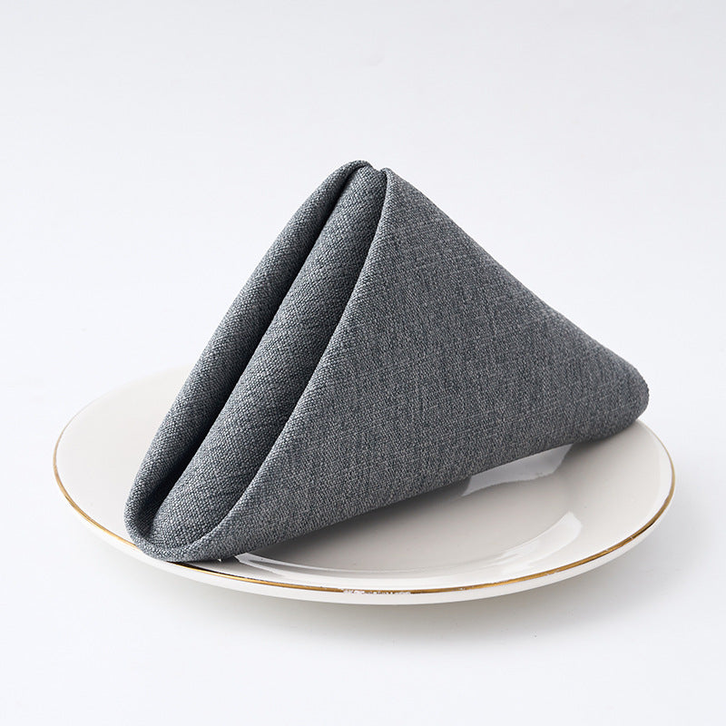 Premium Textured Linen-Blend Dinner Napkin With Hotel-Style Hem