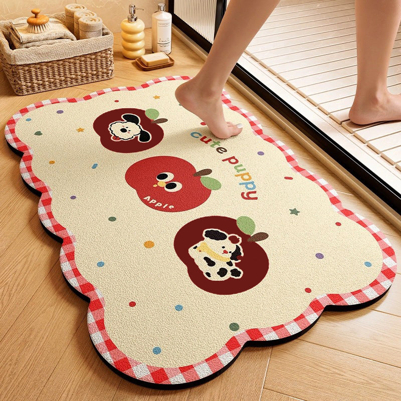 Cute Animal-Themed Memory Foam Bath Mat Bowlift