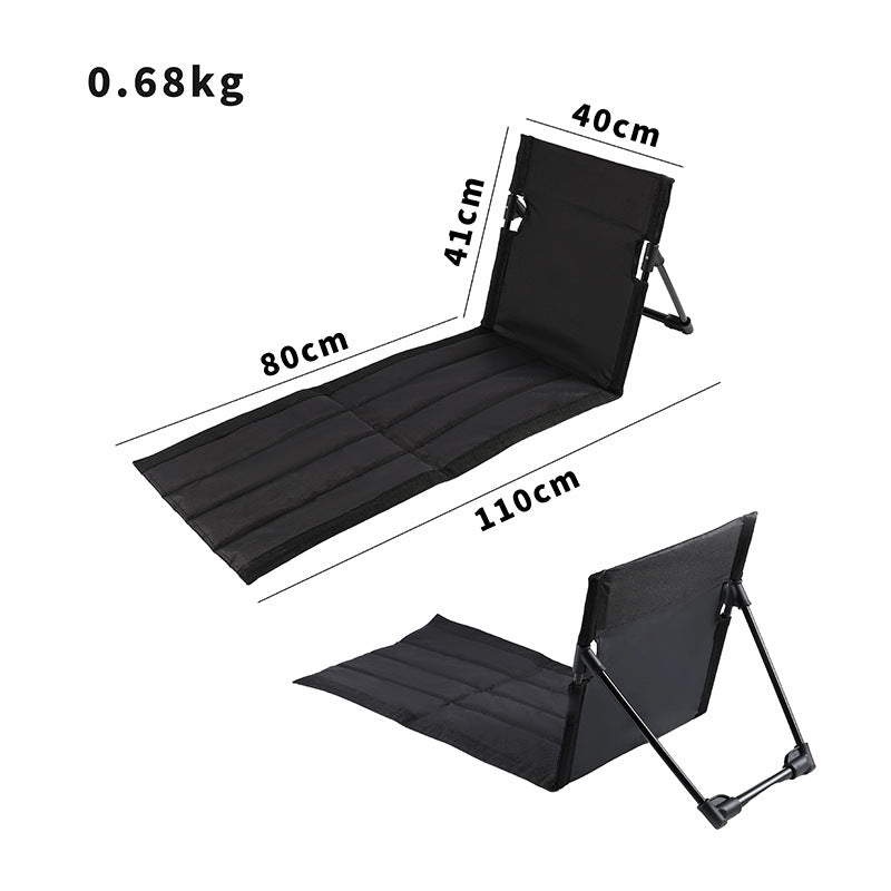 Folding Camping Bed with Ergonomic Backrest Bowlift