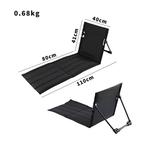 Folding Camping Bed with Ergonomic Backrest Bowlift