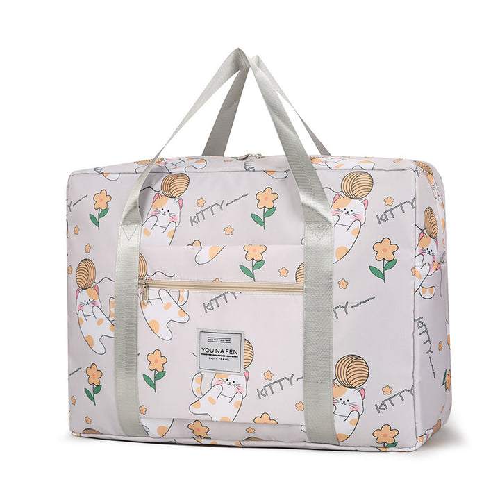 Fun Cat-Themed Travel Duffle Bag Bowlift