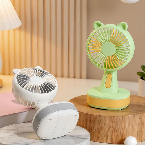 Women's Compact Table Fan with Animal Design Bowlift