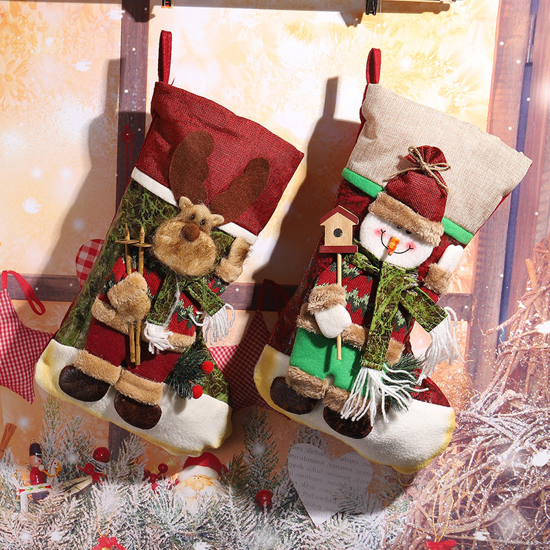Cute Christmas stocking with reindeer design Bowlift
