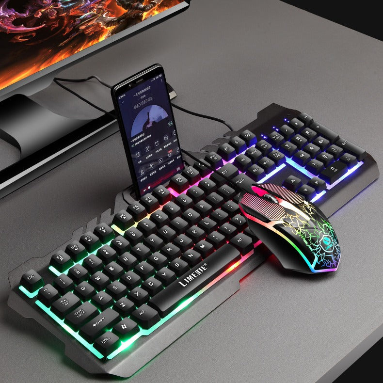 Mechanical Gaming Keyboard and High-Performance RGB Mouse Combo Bowlift
