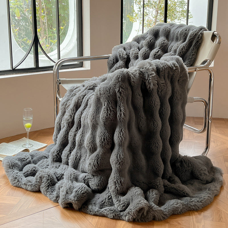 Luxurious Textured Soft Throw Blanket Bowlift