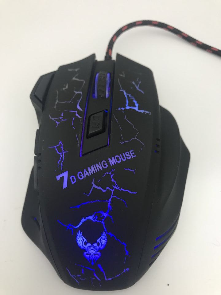 High-Precision Gaming Mouse with Adjustable DPI Bowlift