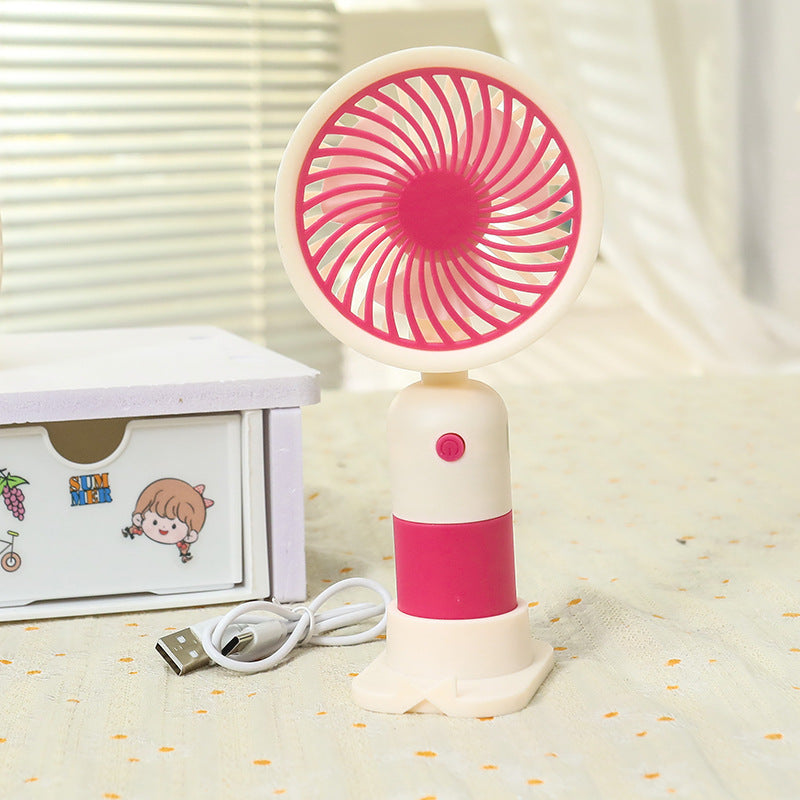 Ladies Portable Table Fan with USB Connection and Flexible Tilt Bowlift