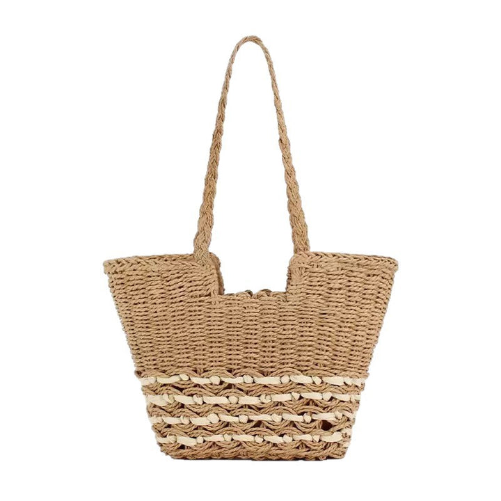Handwoven beach bag in modern design Bowlift