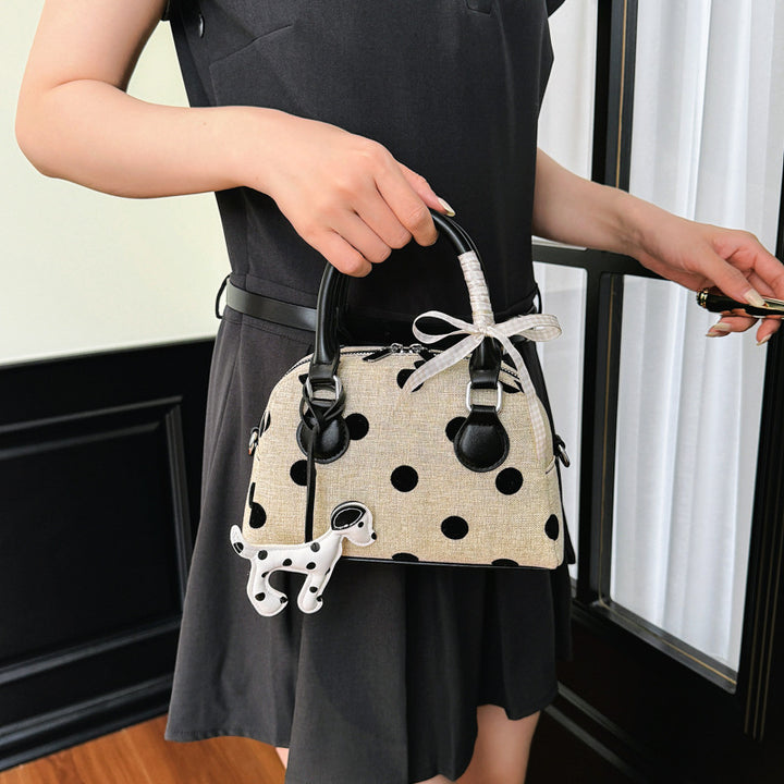Whimsical Polka Dot Mini Handbag Bowlift
