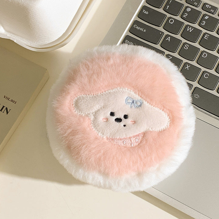 Fluffy animal motif cushion Bowlift