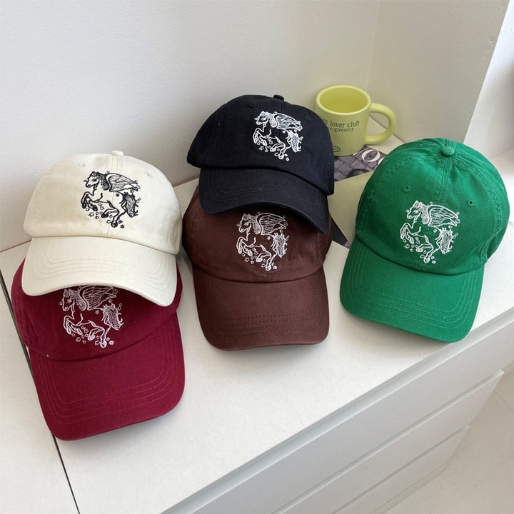 Women's Embroidered Pegasus Baseball Cap Bowlift