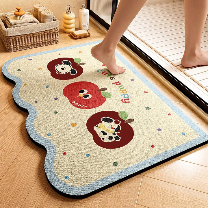 Cute Animal-Themed Memory Foam Bath Mat Bowlift