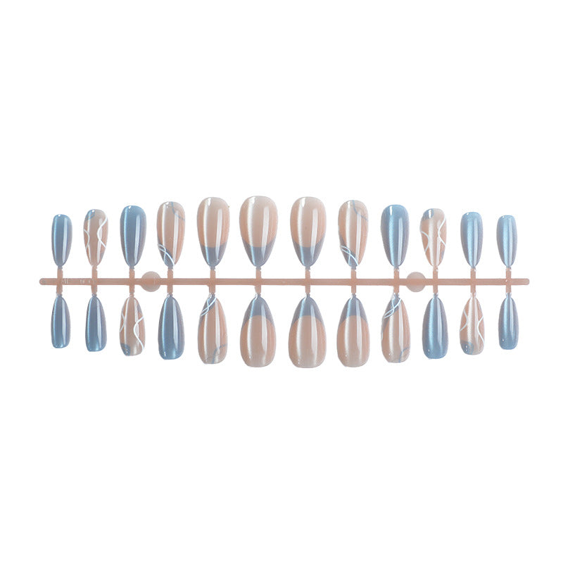 Premium Glossy Pointed Press-On Nail Set