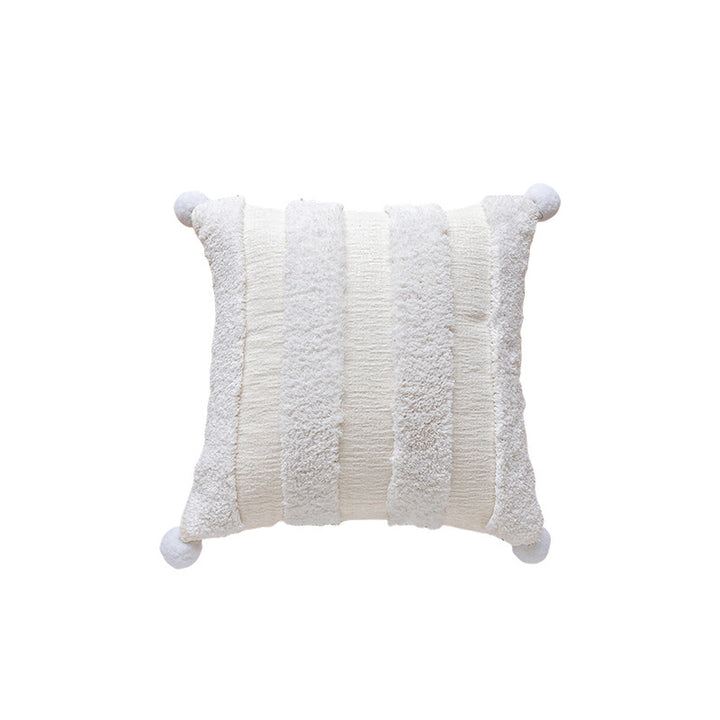 Plush Ruched Decorative Pillow