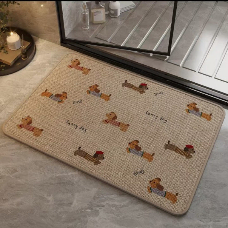 Fun Dog-Themed Anti-Slip Bath Mat Bowlift