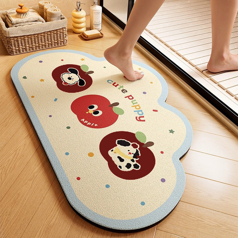 Cute Animal-Themed Memory Foam Bath Mat Bowlift