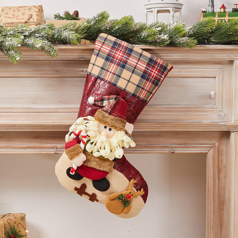 Festive Christmas stocking with nostalgic design Bowlift