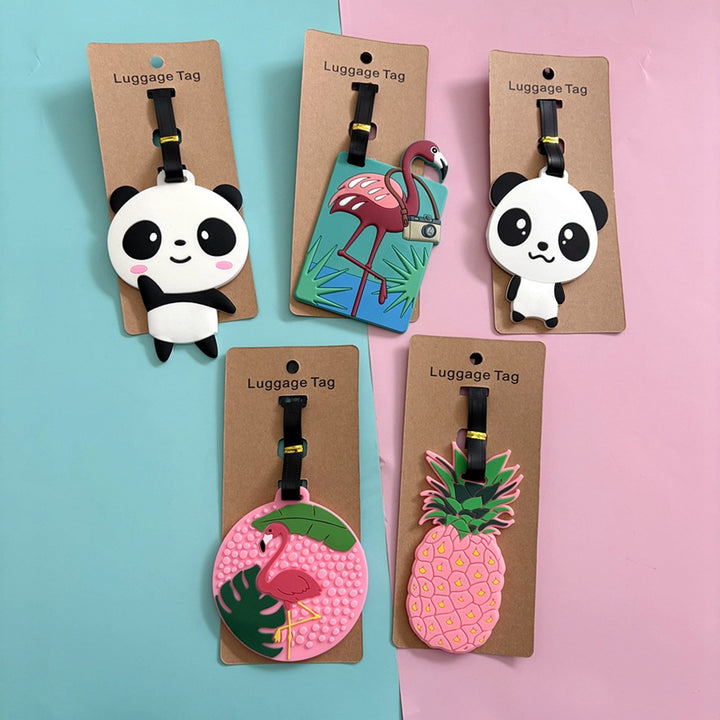 Cute Panda-Themed Luggage Tag Bowlift