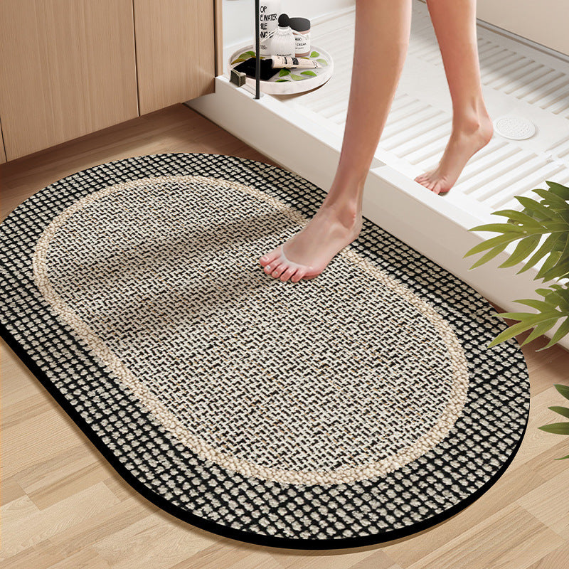 Soft Textured Bathroom Rug Bowlift