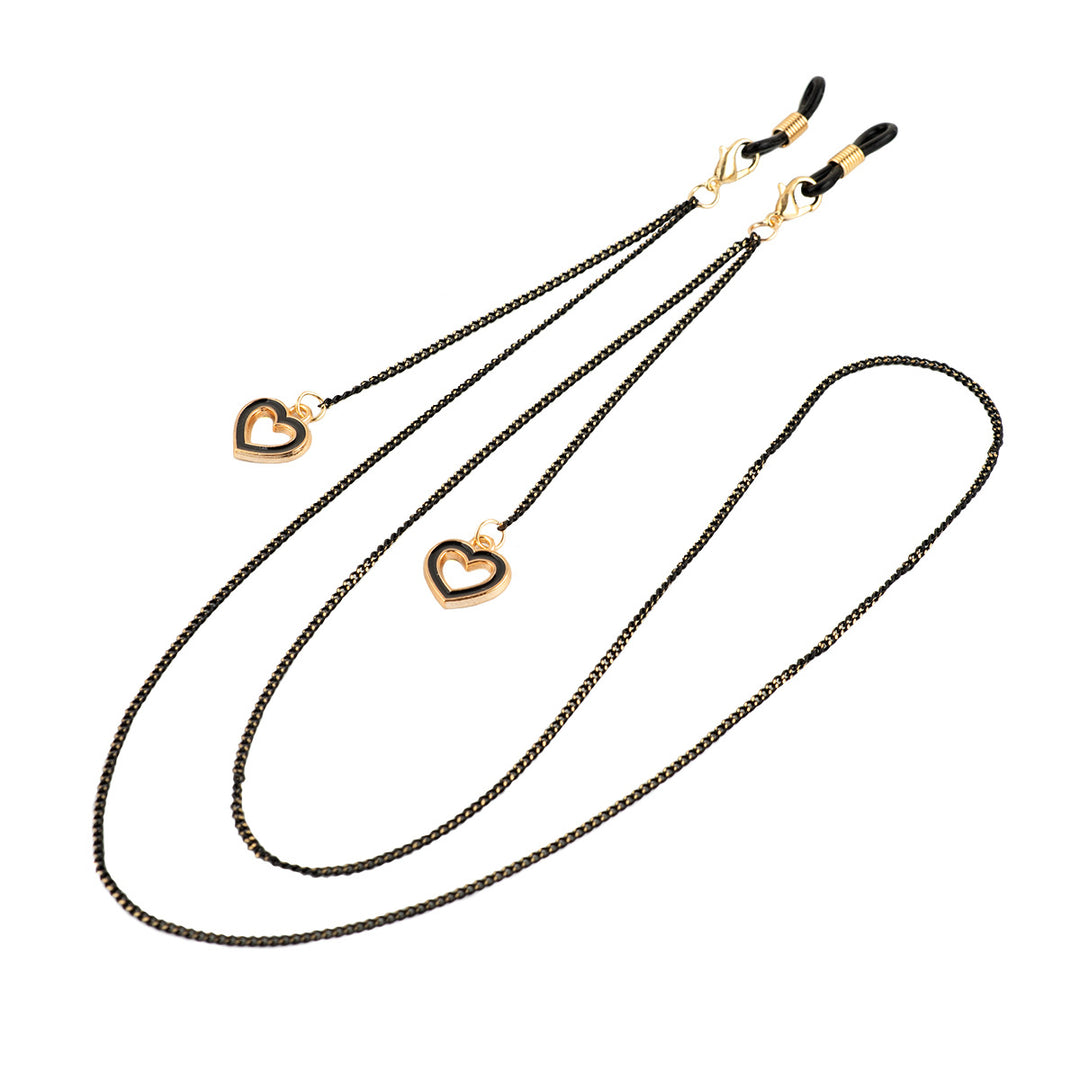 Heart Charm Eyewear Chain Bowlift