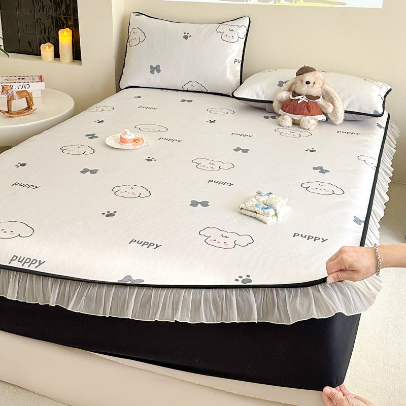 Decorative Floral Mattress Protector
