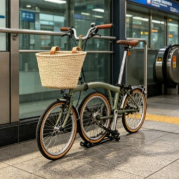 Braided Bicycle Storage Basket Bowlift