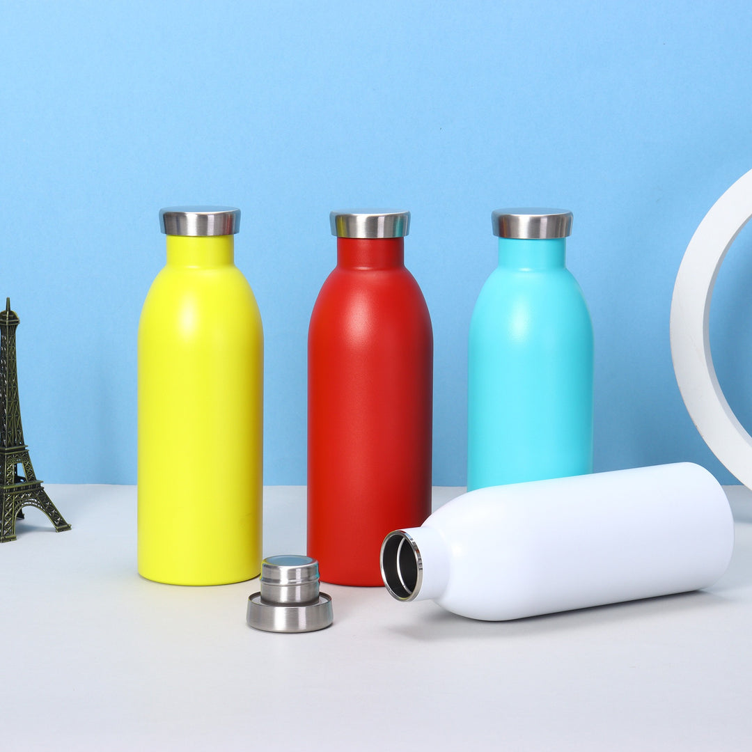 Women's sustainable stainless steel drinking bottle with optimal insulation Bowlift