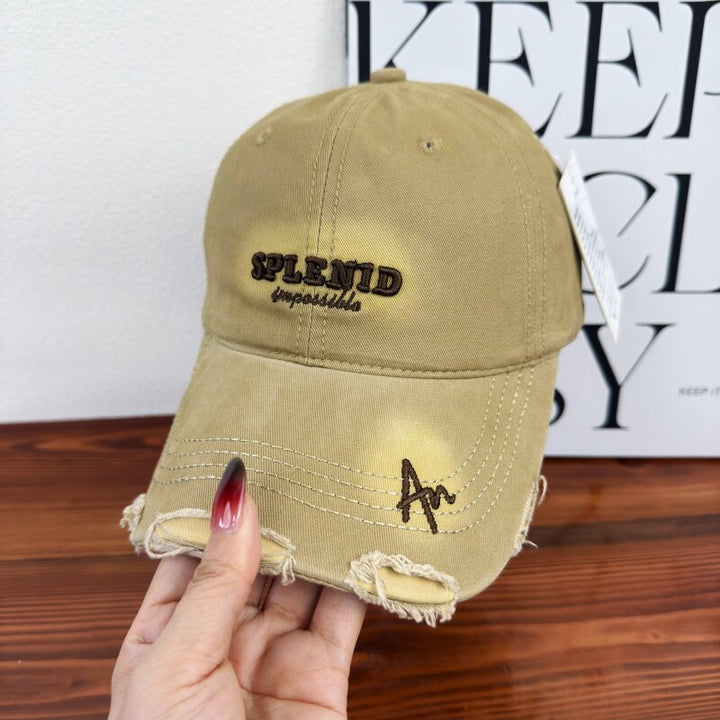 Women's Distressed Graphic Baseball Cap Bowlift