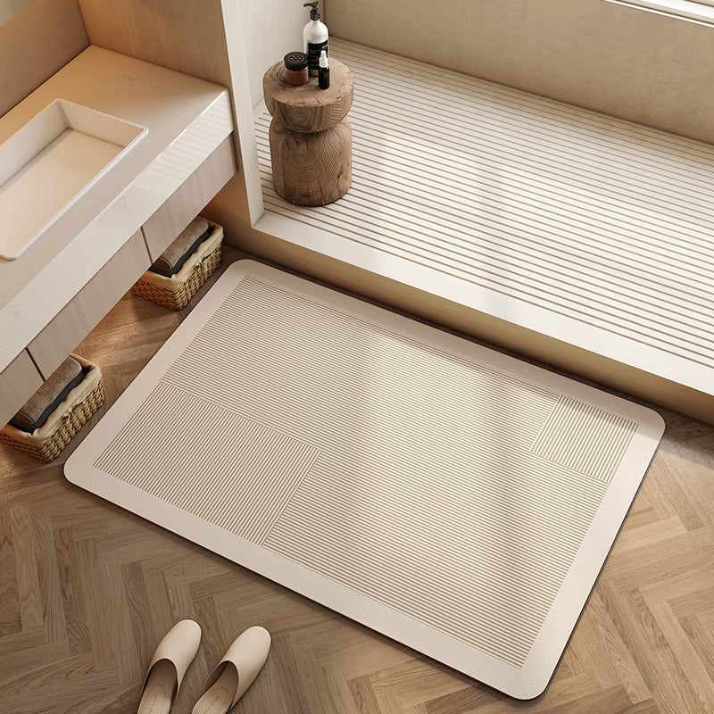Geometric Patterned Bath Mat Bowlift
